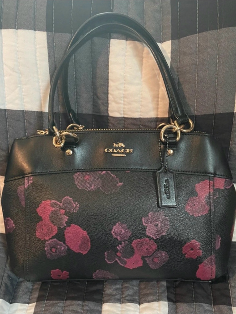 Coach Mini Brooke Carryall with Halftone Floral Print